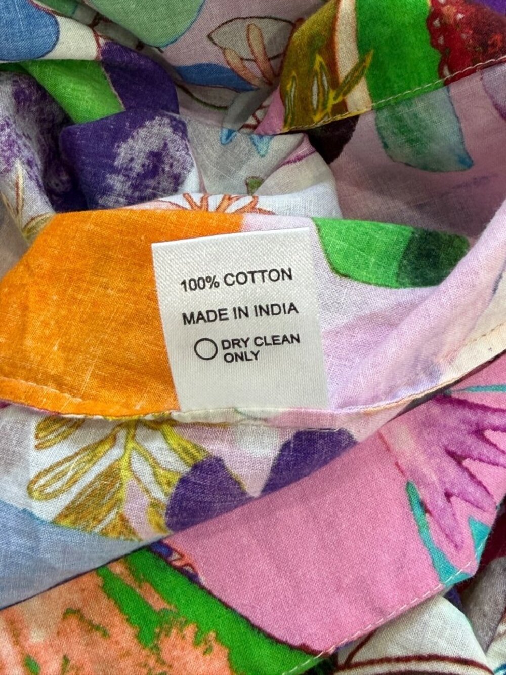 Soler Womens Size S Midi Dress Multicolor Abstract Cotton Romantic Colorful - Picture 6 of 6